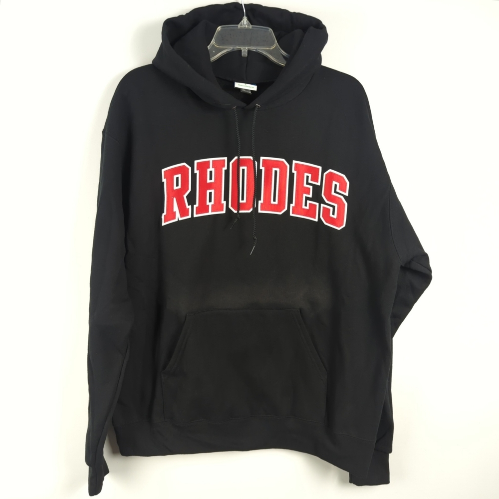 Rhodes Champion Eco Fleece Black hoodie - Large